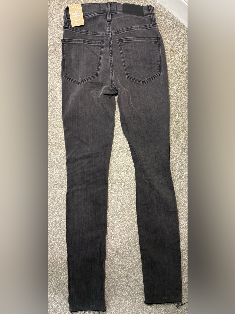 Madewell Jeans Women’s 23 Black Washed Ripped Grunge NWT - Picture 5 of 6